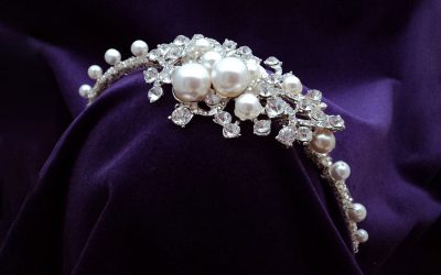 Wedding tiaras London, bespoke, handmade by London designer Sharie-Marie