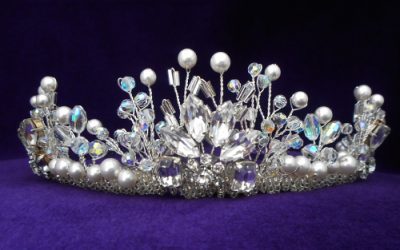 Wedding tiaras, bespoke, handmade, by London Designer, Sharie-Marie
