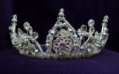 Wedding tiara bespoke and handmade by London designer Sharie-Marie