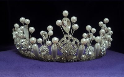Wedding tiaras in London, bespoke, handmade by designer Sharie-Marie
